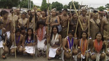 La “Gran marcha de chamanes