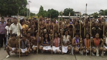 La marcha de indígenas en