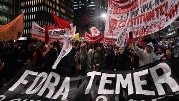 “Fora Temer”, una de las
