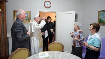 El papa Francisco durante la
