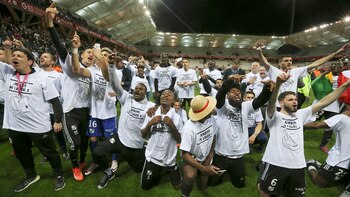 Los jugadores del Amiens SC