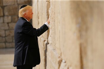 Donald Trump en Jerusalén (Reuters)