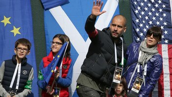 Pep Guardiola reveló que su esposa, Cristina