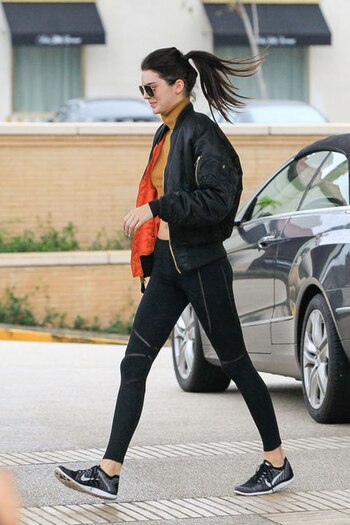 Kendal Jenner, eligió una campera