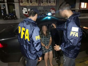 Galhego Luiz, tras ser arrestada