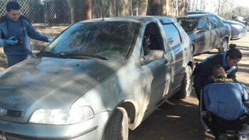 El auto donde ocurrió el