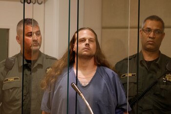 Jeremy Christian, 35 años, ante el juez en la audiencia del martes. (REUTERS)