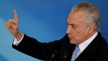 El presidente de Brasil, Michel