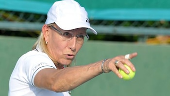 Navratilova le respondió mediante una