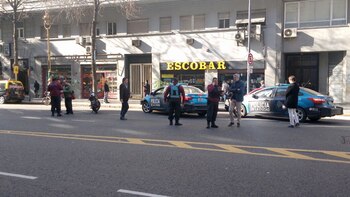 El operativo luego del accidente