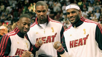 Dwyane Wade, Chris Bosh y