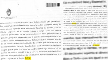 Fragmentos de las confesiones donde