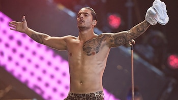 Maluma, durante su show en