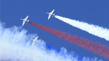 Los aviones norcoreanos muestran los