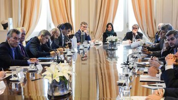 En la reunión de Gabinete de los martes se habló del plan de trabajo para definir las metas para el próximo año (Télam)