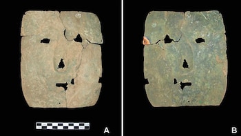 La famosa máscara de bronce