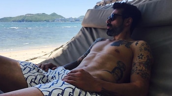 Lavezzi disfruta de sus vacaciones