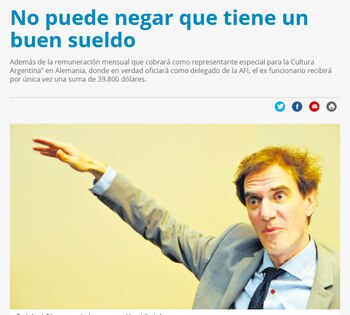 La segunda nota sobre Lopérfido