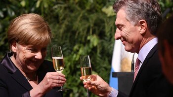 Mauricio Macri junto a la