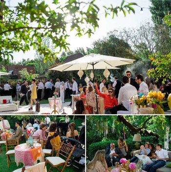 Al aire libre, la boda