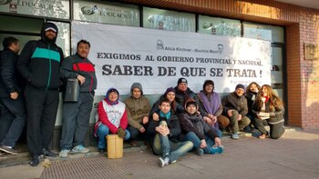 Las protestas docentes en Santa