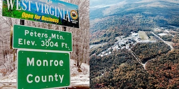 El refugio de Peters Mountain