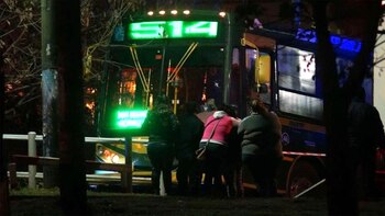 La unidad de la línea 514 recibió tres impactos