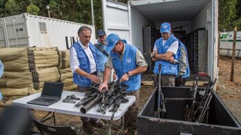 Funcionarios de la ONU supervisan