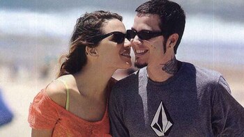 Con su anterior pareja, Sebastián