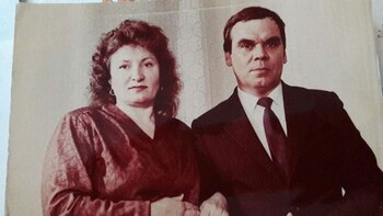 Zoya y su difunto marido.