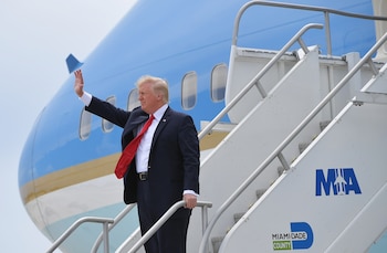 Así llegaba Donald Trump a