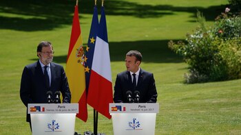 Los mandatarios español y francés