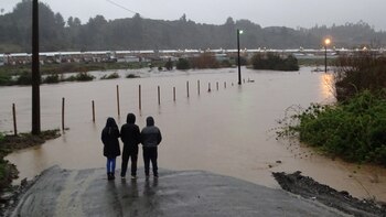 Una zona inundada tras las