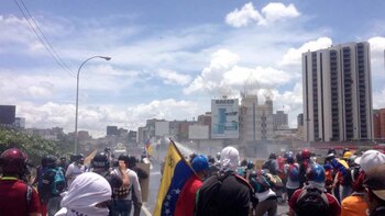 Brutal represión del régimen chavista
