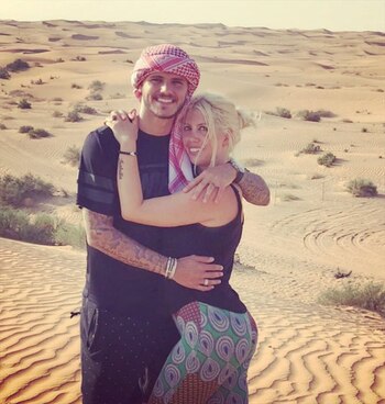 Wanda Nara y Mauro Icardi,