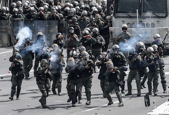 Represión en una manifestación contra