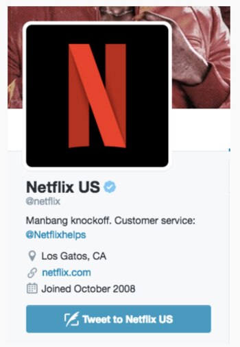 Netflix cambió su biografía en