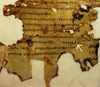 Fragmento de la Biblia de