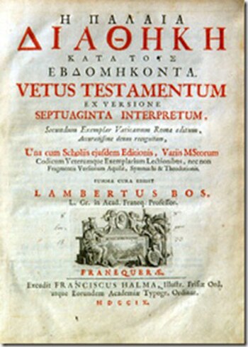 La “Septuaginta”, como también se