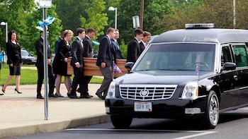 El féretro de Otto Warmbier