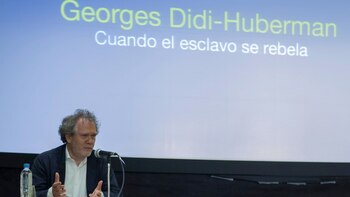 Georges Didi-Huberman colmó la capacidad de la sala (Federico Kaplun)