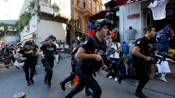 Represión durante una marcha por