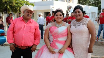 Dayana festejó con sus padres