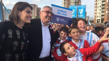 Gisela Zamora junto a Julio