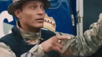 Óscar Pérez, en la película