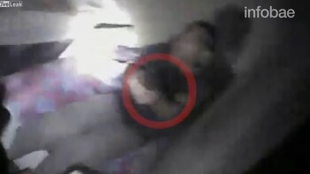 Así estaba el agresor, disparando