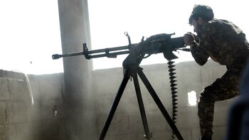 Las milicias árabes y kurdas