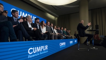 El ex ministro se mostró