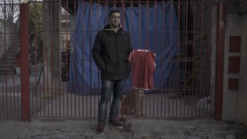 Walter, en el portón de