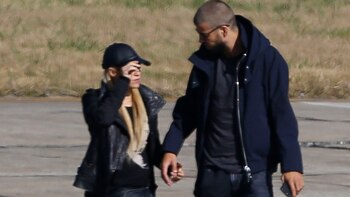 Shakira y Piqué arribaron este